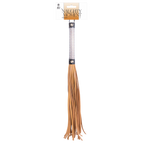 Flogger Diamond Covered Handle 44.5cm – Leather Flogger Brown > Bondage Gear > Whips & Floggers