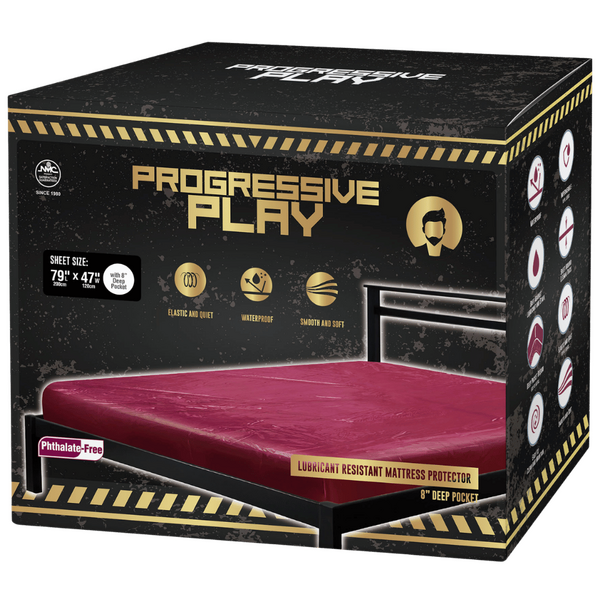 Red Waterproof Lubricant Resistant Mattress Protector King Single
