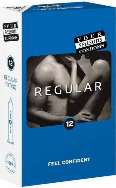 Four Seasons Regular Condoms - 12 Pack One Size > Essentials > Condoms > Non-Latex