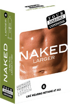 Four Seasons Naked Larger Fitting Condoms – Lubricated Condoms with 60mm Nominal Width 6 Pack Default Title > Essentials > Condoms
