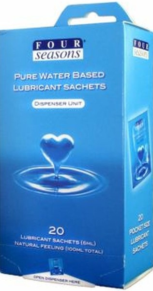 Four Seasons 20 Pack Water Based Lube Sachets (5ml) Secondary image