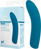Cozy Pointer – Silicone Rechargeable 5 Inch Vibrator with One Touch Control Blue > Vibrators > Standard Vibrators
