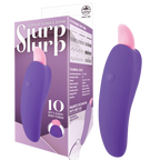 Slurp Slurp Tongue Stimulator – Magnetic Rechargeable 10 Rhythm Vibrator Purple > Sex Toys For Ladies > Clitoral Vibrators and Stimulators