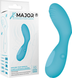 Rechargeable Finger Vibrator – Soft Flexible One-Handed Operation Vibrator Blue > Vibrators > Finger Vibrators