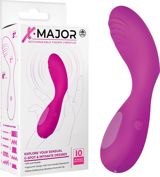 Rechargeable Finger Vibrator – Soft Flexible One-Handed Operation Vibrator Pink > Vibrators > Finger Vibrators