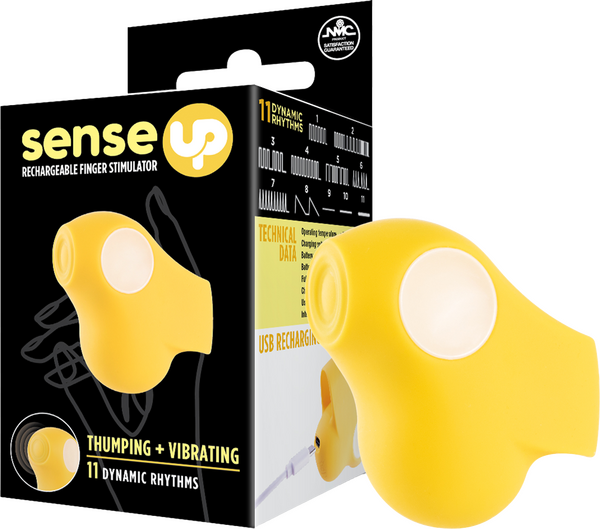 Rechargeable Finger Stimulator (Purple) – 11 Rhythm Thumping and Vibrating Finger Vibrator Yellow > Vibrators > Finger Vibrators