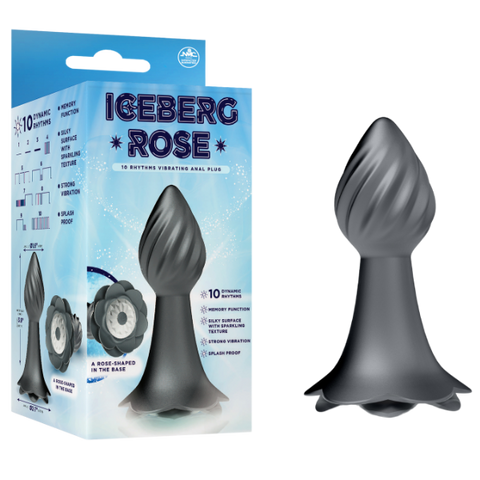 10 Rhythms Vibrating Anal Plug Grey > Anal Range > Vibrating Butt Plugs