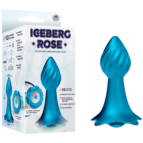 10 Rhythms Vibrating Anal Plug Blue > Anal Range > Vibrating Butt Plugs