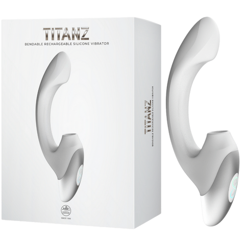Thumping Rechargeable Silicone Vibrator – 13cm Insertable Length Bendable Shaft Vibrator White > Vibrators > G-Spot