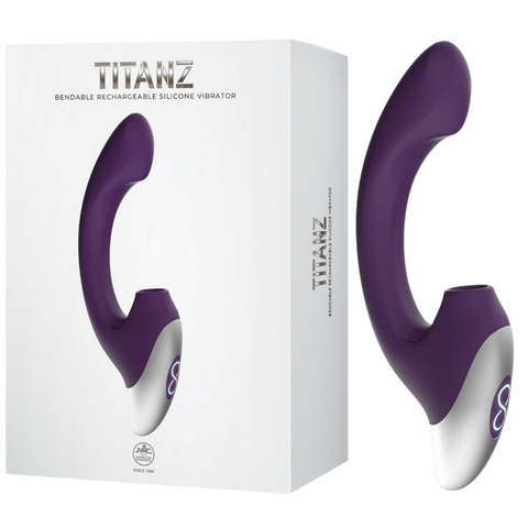 Thumping Rechargeable Silicone Vibrator – 13cm Insertable Length Bendable Shaft Vibrator Purple > Vibrators > G-Spot