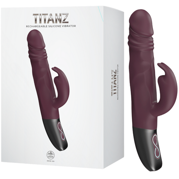 Rotating Rabbit Rechargeable Silicone Vibrator – 13cm Insertable Length Rabbit Vibrator Rubine Red > Vibrators > Ladies > Rabbit