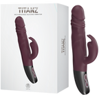 Rotating Rabbit Rechargeable Silicone Vibrator – 13cm Insertable Length Rabbit Vibrator Rubine Red > Vibrators > Ladies > Rabbit