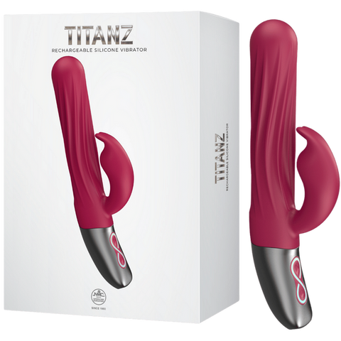 Thrusting Rabbit Rechargeable Silicone Vibrator – 13cm Insertable Length Rabbit Vibrator Pink > Vibrators > Ladies > Rabbit