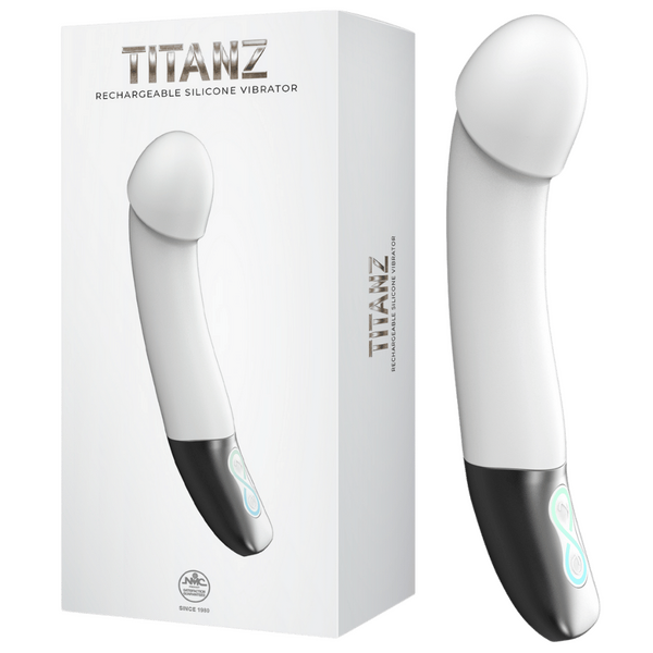 Rechargeable Silicone Vibrator (White) – Bendable Shaft 5.5 Inch Insertable Length Vibrator White > Vibrators > Standard Vibrators