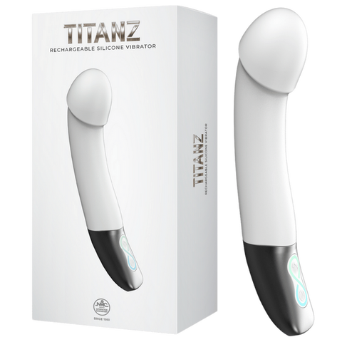 Rechargeable Silicone Vibrator (White) – Bendable Shaft 5.5 Inch Insertable Length Vibrator White > Vibrators > Standard Vibrators