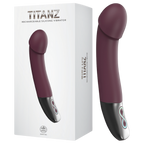 Rechargeable Silicone Vibrator (White) – Bendable Shaft 5.5 Inch Insertable Length Vibrator Rubine Red > Vibrators > Standard Vibrators