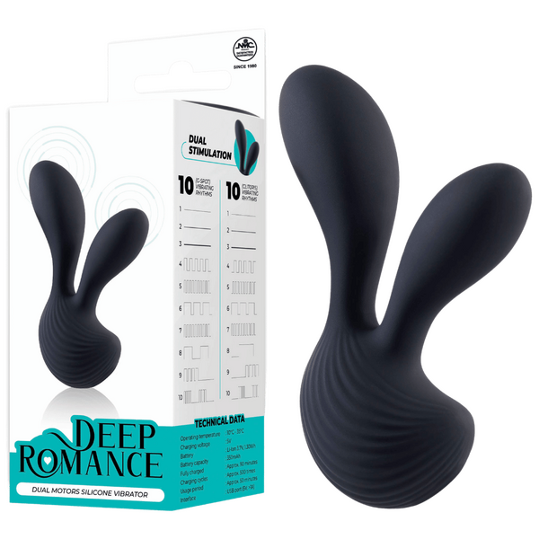 Dual Motors Silicone Vibrator – Splash Proof 4.7 Inch Rechargeable Vibrator One Size > Vibrators > Unconventional