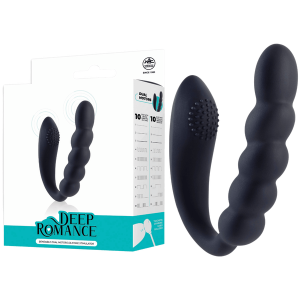Bendable Dual Motors Silicone Stimulator – Rechargeable Splash Proof 4.6 Inch Vibrator One Size > Sex Toys For Ladies > Clitoral Vibrators and Stimulators
