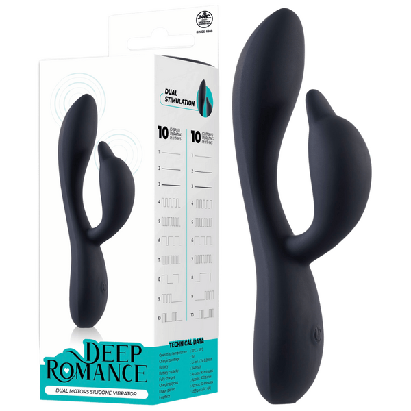 Dual Motor Silicone Vibrator – Splash Proof 5.8 Inch Rechargeable Vibrator One Size > Vibrators > Ladies > Rabbit