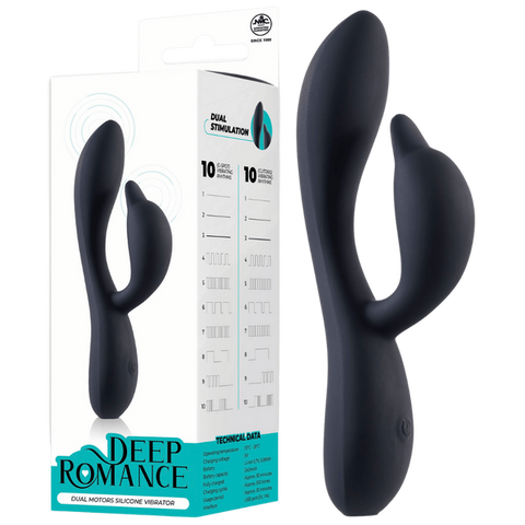 Dual Motor Silicone Vibrator – Splash Proof 5.8 Inch Rechargeable Vibrator One Size > Vibrators > Ladies > Rabbit
