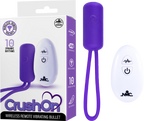 Crush On - Wireless Remote Vibrating Bullet – USB Rechargeable Silicone Bullet Vibrator Purple > Vibrators > Mini Vibrators