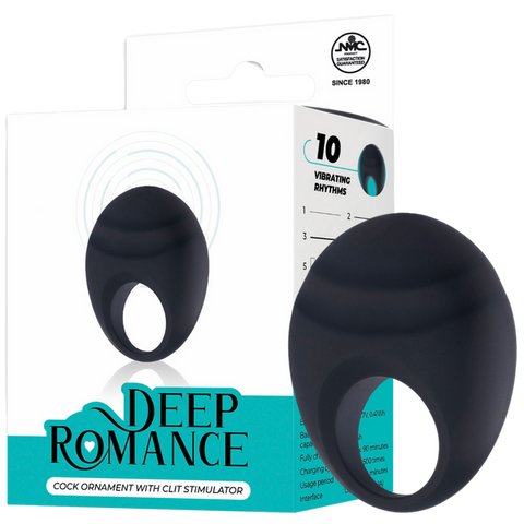 Cock Ring with Clit Stimulator – Splash-Proof Rechargeable Vibrator 3 Inch One Size > Sex Toys > Couples Toys