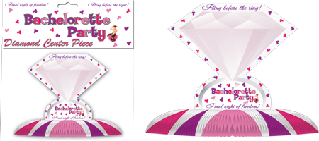 Diamond Centerpiece – Decorative Hen Party Table Accent One Size > Novelties > Bachelor & Bachelorette Items
