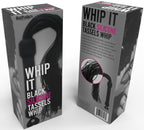 Whip It Play Whip – Silicone Tassel Whip with Comfortable Grip Erotic Accessory Black > Bondage Gear > Whips & Floggers