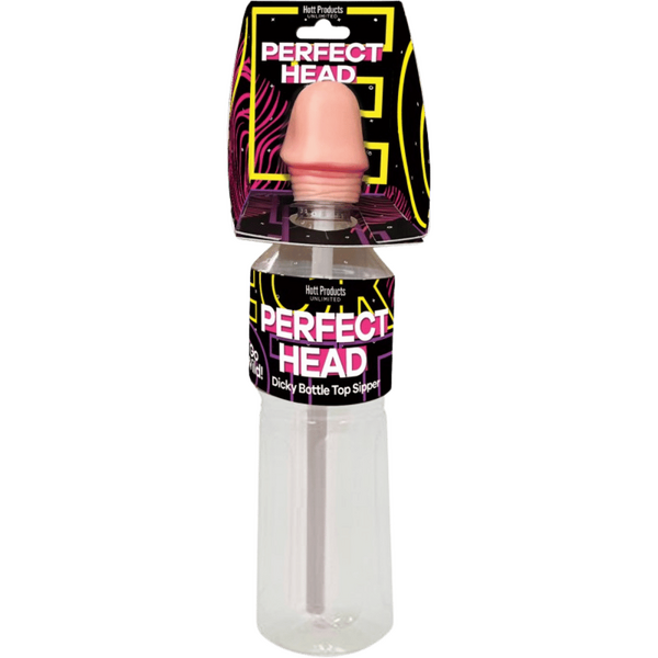 Perfect Head – Sipper Bottle Top Accessory 16oz Novelty Party Item Secondary image