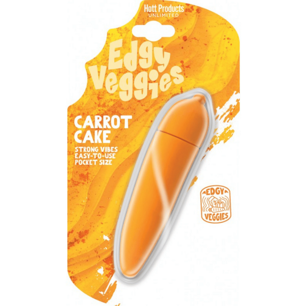 Edgy Veggies Carrot Shaped Mini Vibrator – Water-Resistant 10-Speed Mini Vibrator One Size > Vibrators > Unconventional