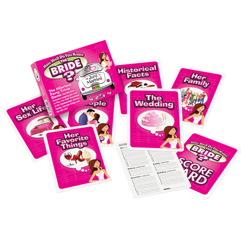 How Well Do You Know The Bride? Party Trivia Game One Size > Novelties > Card Games