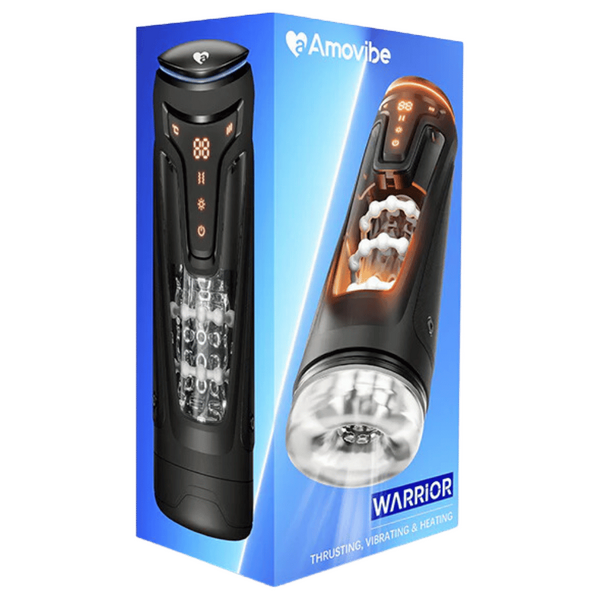Warrior Heartbeat Nexus Ecstasy – Heated Thrusting Male Masturbator with Vibrations One Size > Sex Toys For Men > Masturbators > Vibrating