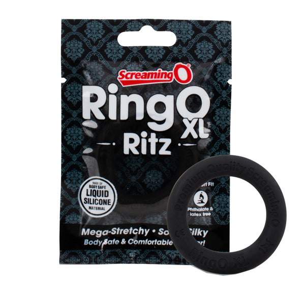 RingO Ritz XL (Black) Cockring Black XL > Cock Ring > Single