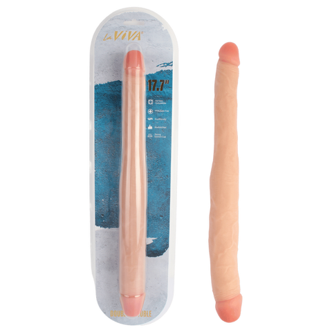 Double Trouble – Realistic Feel Dual Dildo for Anal and Vaginal Use One Size > Dildos > Double Dildos