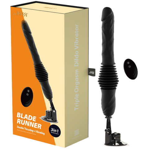 LaViva Blade Runner – Double Thrusting and Vibrating Premium Vibrator One Size > Vibrators > Standard Vibrators