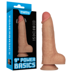Power Basics 9 Inch Vibrating Dildo – Realistic Design Dildo Flesh > Vibrators > Realistic Vibrators