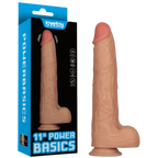 Power Basics 11 Inch Vibrating USB Dildo – Realistic Shaft Vibrator with 10 Modes Flesh > Dildos > Large Dildos
