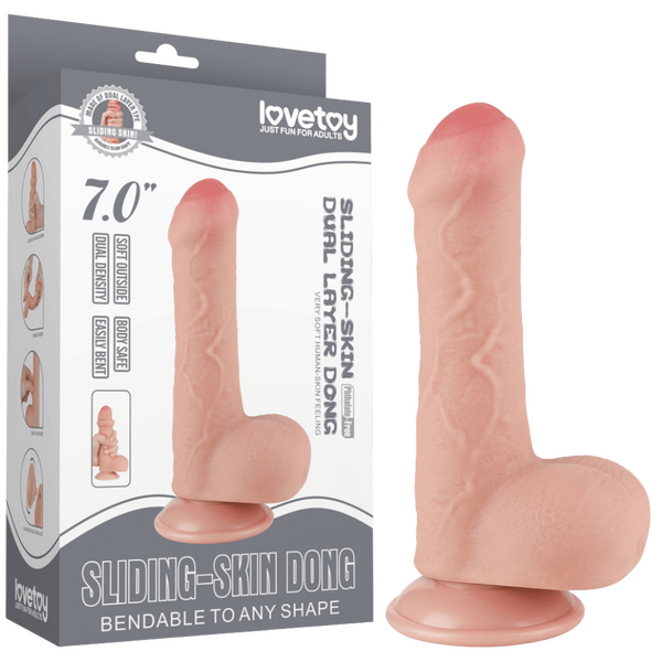 Lovetoy Sliding Easy Bend – 7 Inch Realistic Dildo Default Title > Dildos > Realistic Dildos