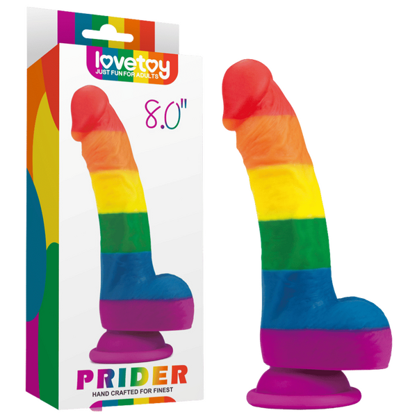 Prider Curved Medical Grade Silicone Dildo 8 Inch Default Title > Dildos > Realistic Dildos