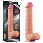 Love Toy King Dual Layered - Textured 12 Inch Platinum Silicone Cock Default Title > Dildos > Large Dildos