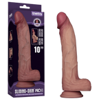 Sliding Skin Pro Dual Layer Silicone Dong 10 Inch – Medical-Grade Dual-Density Silicone Dong Flesh > Dildos > Large Dildos