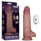 Vibrating Sliding Skin Pro II Silicone Dong 8.5 Inches – Waterproof Wireless Remote-Controlled Dong Flesh > Vibrators > Realistic Vibrators