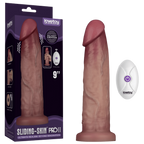 Sliding Skin Pro II Silicone Dong 9 Inch – Wireless Remote-Controlled Vibrating Dong Flesh > Vibrators > Realistic Vibrators