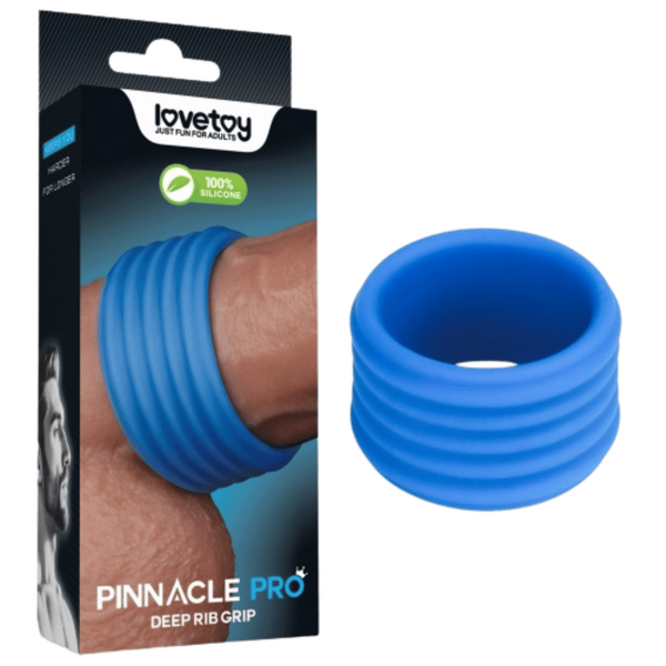 Deep Rib Grip Ring – Silicone Stretch Grip Ring > Cock Ring > Single