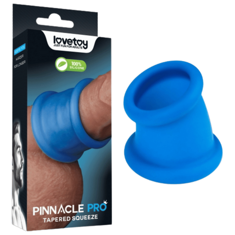 Tapered Squeeze Stretcher – Dual-Function Penis Ring and Ball Stretcher Silicone Device