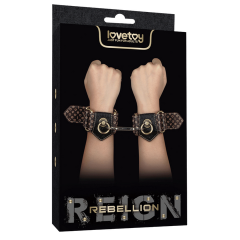 Deluxe PU Handcuffs With Vintage Bronze Spikes – Luxury Restraint Accessory > Bondage Gear > Restraints