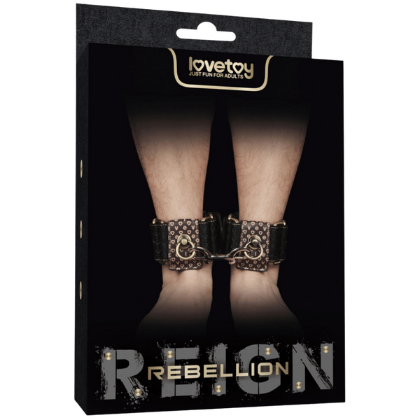Deluxe Ankle Cuffs – Luxury PU Ankle Cuffs with Bronze Spikes > Bondage Gear > Restraints