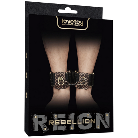 Deluxe Ankle Cuffs – Luxury PU Ankle Cuffs with Bronze Spikes > Bondage Gear > Restraints