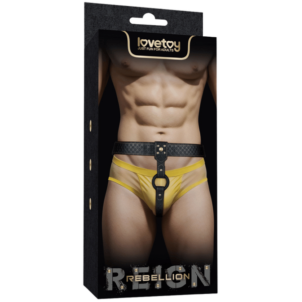 Rebellion Reign Strap-On Harness – Adjustable Durable PU Material Strap-On Harness One Size > Dildos > Strap On Harnesses
