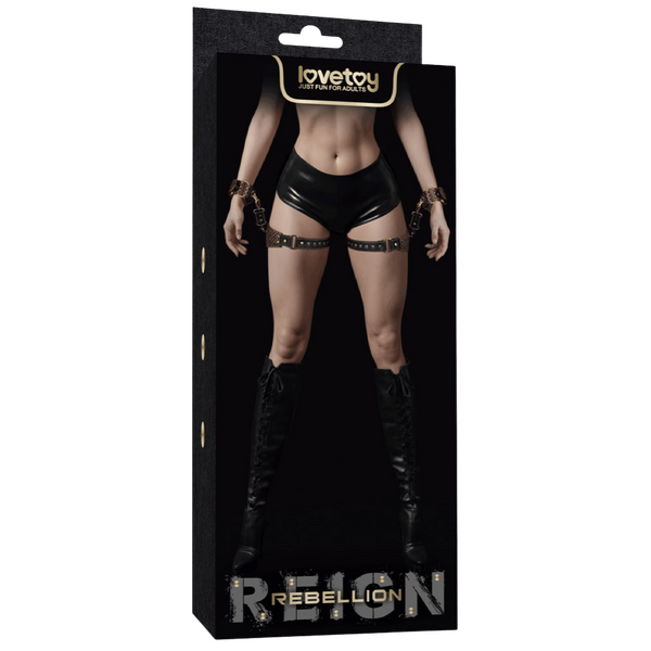 Rebellion Reign Thigh Cuffs Set – Adjustable PU BDSM Restraint Cuffs One Size > Bondage Gear > Restraints